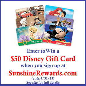 Win a $50 Disney Gift Card