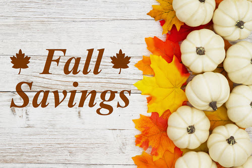 Fall Savings