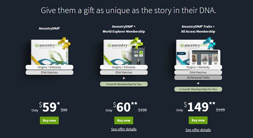 Ancestry DNA Sale