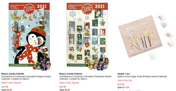Advent Calendars Half Off