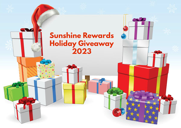 Sunshine Rewards Holiday Giveaway